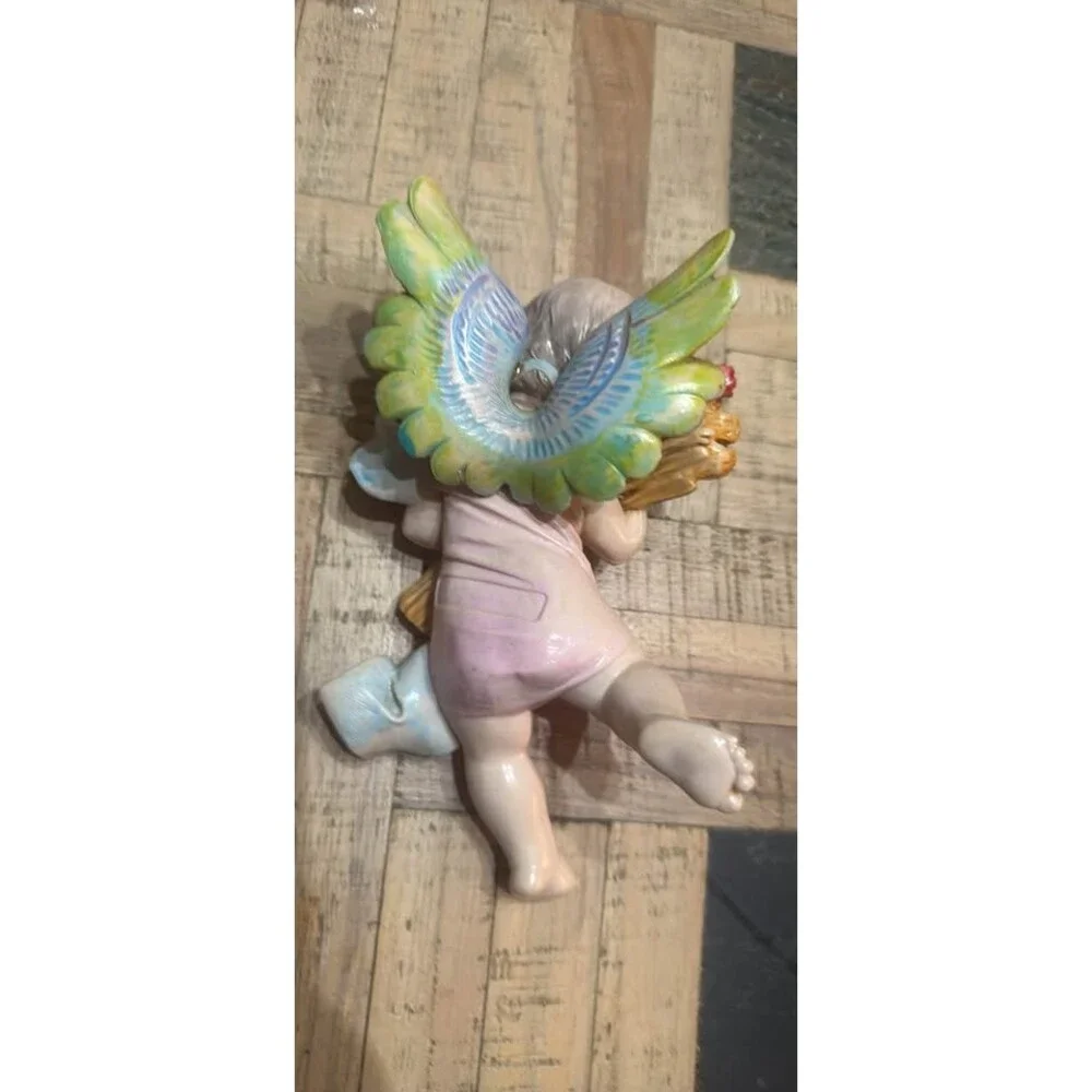 🌻Vtg Fontanini Depose Italy cherub/angel figurine, part of the “Four Seasons" - Picture 2 of 3